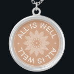 All Is Well - 3 Word Quote Necklace<br><div class="desc">Wear a three word quote necklace  to motivate and inspire yourself or give it as a unique and memorable gift to your family and friends.The message necklace with  the original designs combine inspiration with beauty</div>