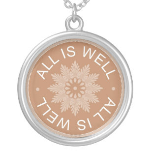 All Is Well - 3 Word Quote Necklace