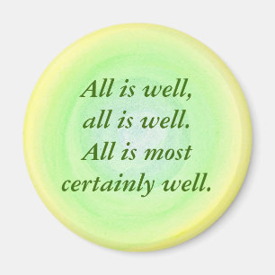 All is well, affirmation magnets