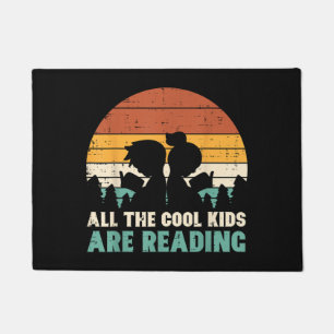 All Kids Are Reading Retro Read Book Lover Boys Gi Doormat