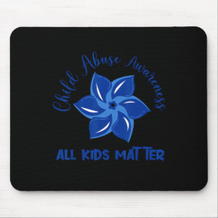 All Kids Problem Child Abuse Awareness Pinwheel Mouse Mat