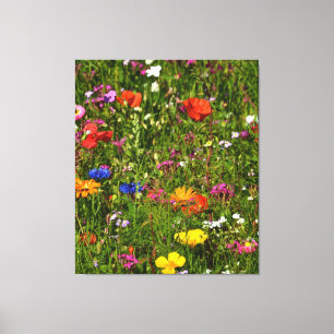 all kind of beautiful flowers canvas print