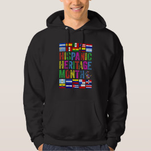All Latin American Flags Latino Hispanic Heritage Hoodie