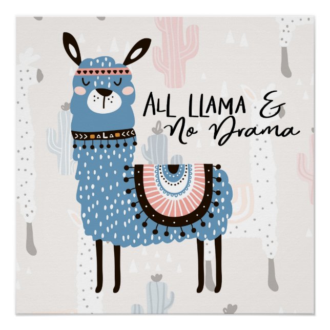 All Llama and No Drama Poster (Front)