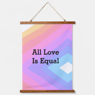 All love is equal rainbow pride Month LGBT add nam Hanging Tapestry