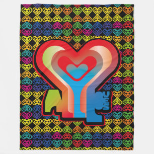 ALL LOVES BY MASANSER FLEECE BLANKET