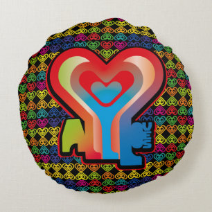 ALL LOVES BY MASANSER ROUND CUSHION