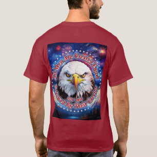 All Men Are Created Equal Brown Eagle Fireworks M T-Shirt