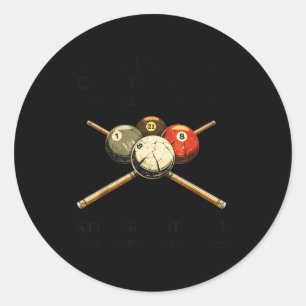 All men are created equal but only the shoot pool classic round sticker
