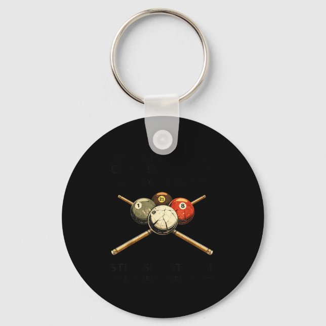 All men are created equal but only the shoot pool  key ring (Front)