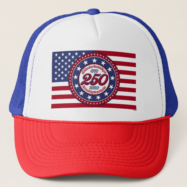 All Men Are Created Equal Endowed By Their Creator Trucker Hat (Front)