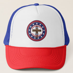 All Men Are Created Equal Endowed Rugged Cross Trucker Hat