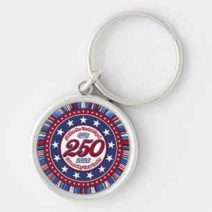 All Men Are Created Equal Graphic Firework Pop RWB Key Ring