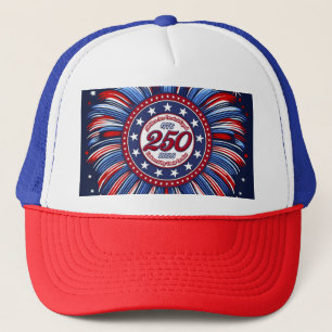 All Men Are Created Equal Graphic Firework Pop RWB Trucker Hat
