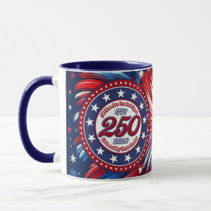 All Men Are Created Equal Red White Blue Graphic F Mug
