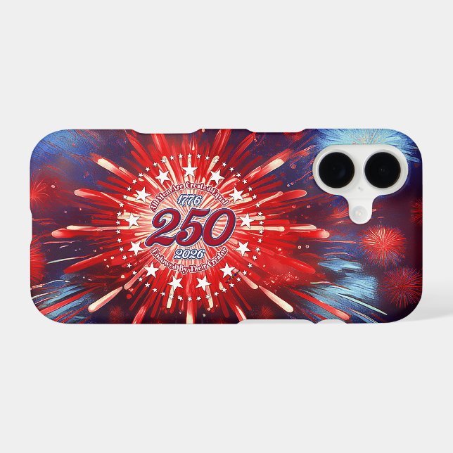  All Men Are Created Graphic Fireworks Burst (Back Horizontal)