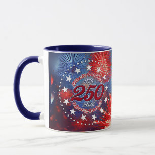  All Men Are Created Graphic Fireworks Burst Mug