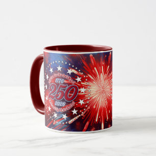  All Men Are Created Graphic Fireworks Burst Mug
