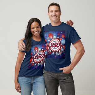 All Men Are Created Graphic Fireworks Burst White T-Shirt