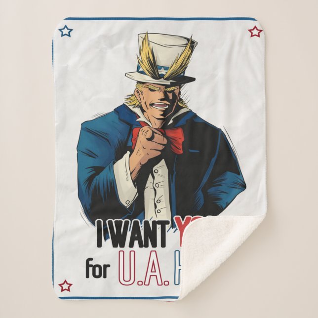 All Might fanart Blanket (Front)