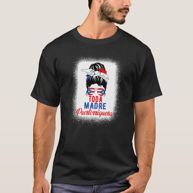 All Mother Puerto Rican Flag Puerto Rico Para Madr T-Shirt (Front)