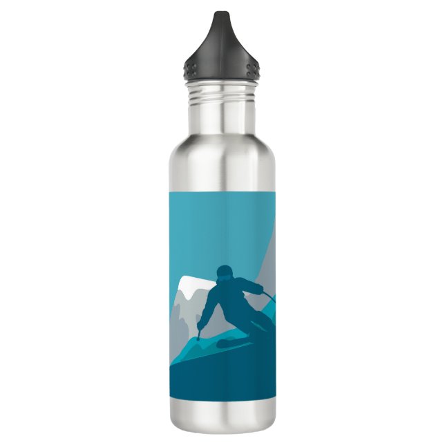 All Mountain Skiing   710 Ml Water Bottle (Left)