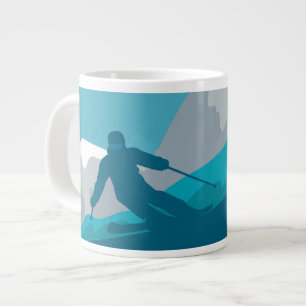 All Mountain Skiing    Large Coffee Mug