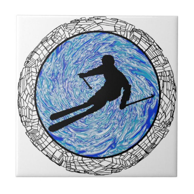 ALL MOUNTAIN SKIING TILE (Front)