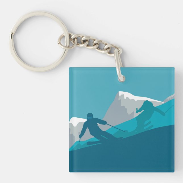 All Mountain Skiing v Key Ring (Front)