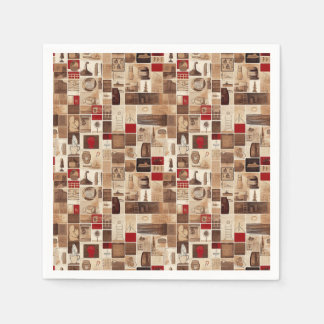 All My Coffee Patchwork Quilt Pattern No3 Napkin