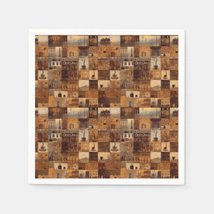 All My Coffee Patchwork Quilt Pattern No4 Napkin