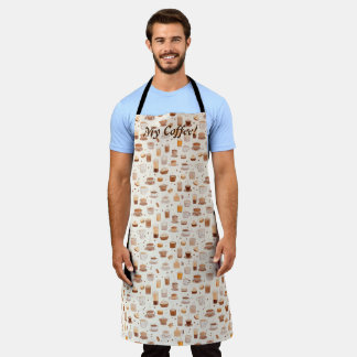 All My Coffee Patchwork Quilt Pattern No5 Apron