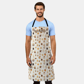 All My Coffee Patchwork Quilt Pattern No6 Apron