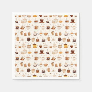 All My Coffee Patchwork Quilt Pattern No7 Napkin