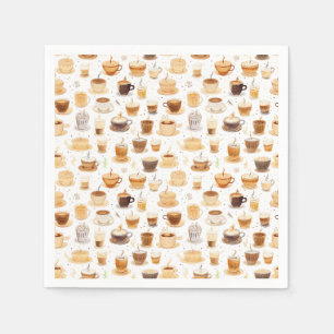 All My Coffee Patchwork Quilt Pattern No8 Napkin