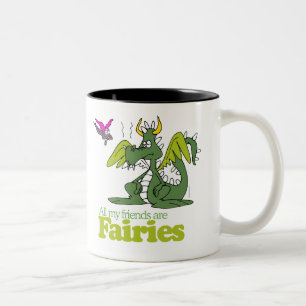 All my friends are Fairies Two-Tone Coffee Mug