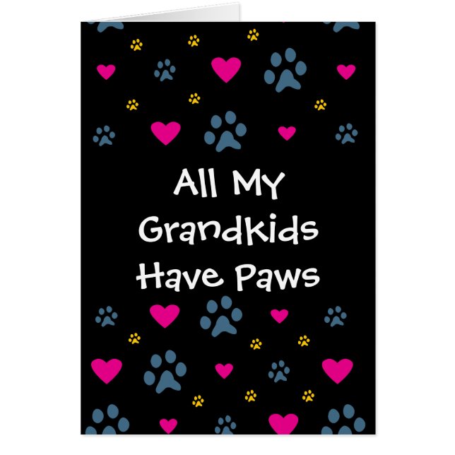 All My Grandkids-Grandchildren Have Paws (Front)