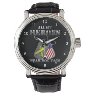All My Heroes Wear Dog Tags Watch