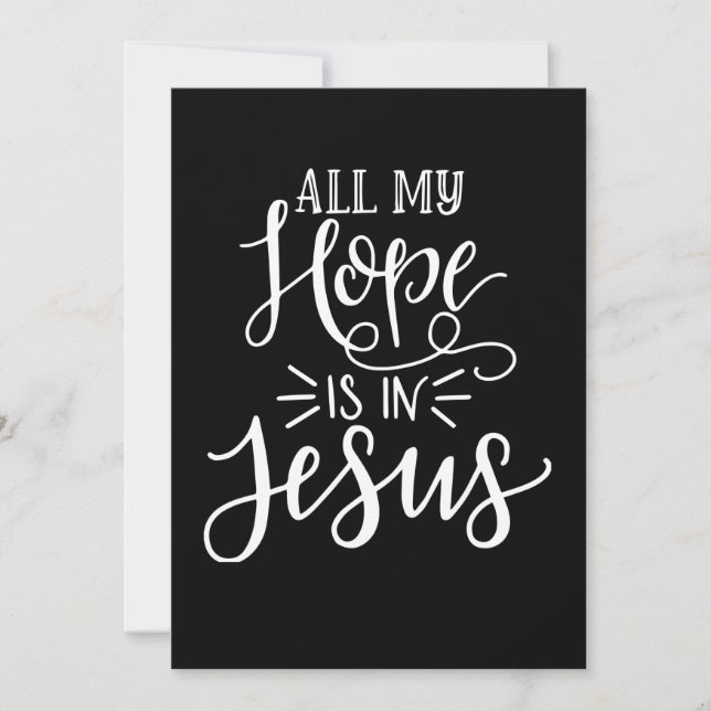 All My Hope Is In Jesus Christian Save The Date (Front)