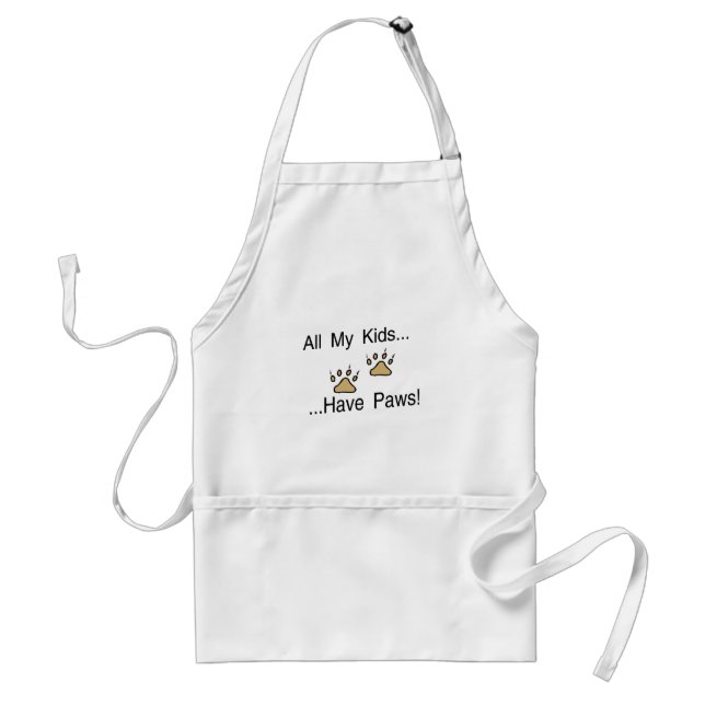 All My Kids Have Paws Standard Apron (Front)
