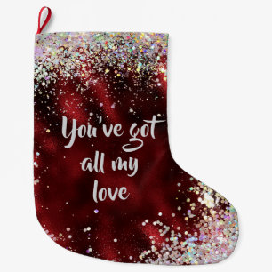 All my Love Affirmation Reminder Large Christmas Stocking