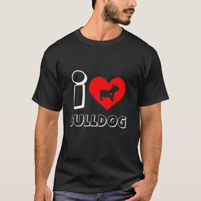 All My Love Is Frenchbulldog Tee Funny French Bull (Front)