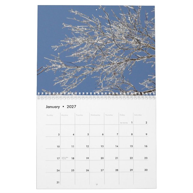 All Natural A 2010 Calendar (Jan 2027)