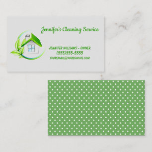 All Natural Cleaning Service Business Card