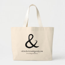 All Natural & Good Logo Large Tote Bag