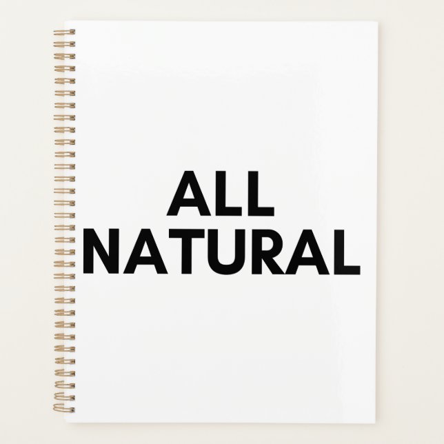 all natural planner (Front)