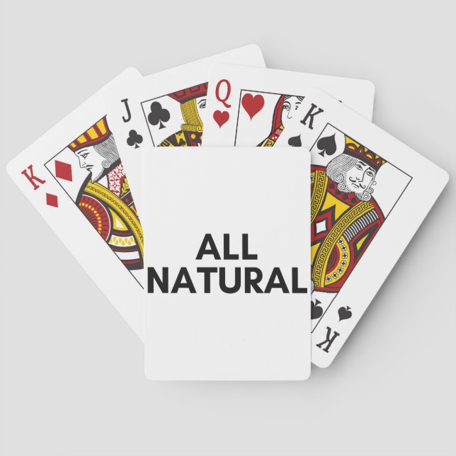 all natural playing cards (Back)