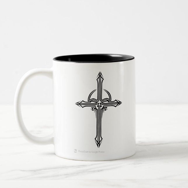 All new skullcross t-shirts Two-Tone coffee mug (Left)