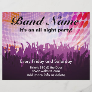 All Night PartyConcert Flyer