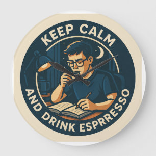 All Nighter  Large Clock